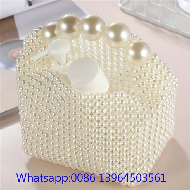 Handgerð Perlu Clutch taska