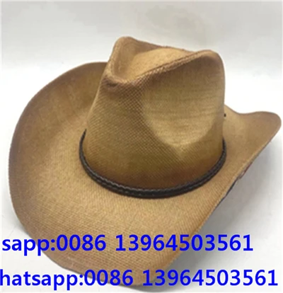 Straw Fedora hattur fyrir karla