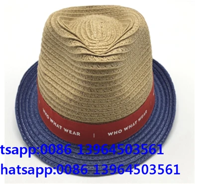 Borði kúreka fedora hatt fyrir karla