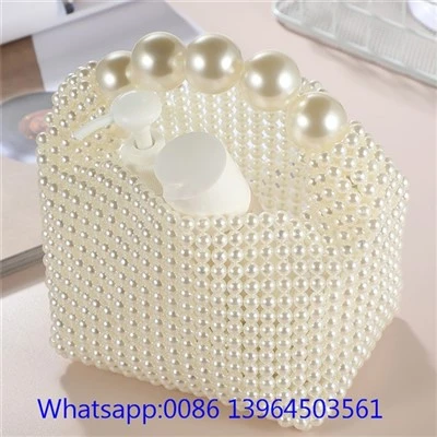 Handgerð Perlu Clutch taska