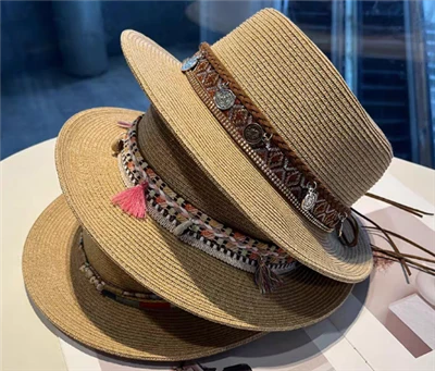 Boho Brown Women Straw Beach Hat