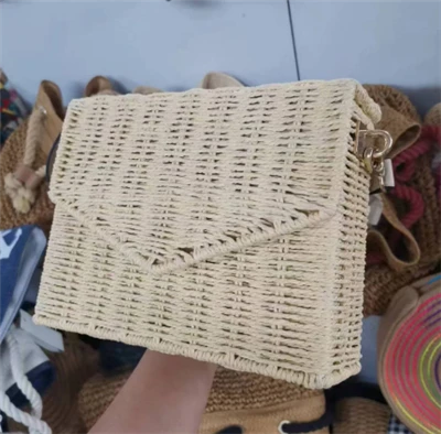 Natural Rattan Lady strandtaska