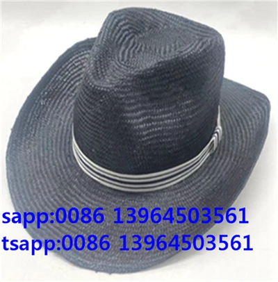 Svartur Fedora húfa úti Panama hattur fyrir karla