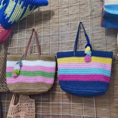 Litrík regnboga kvenna stór strandtaska