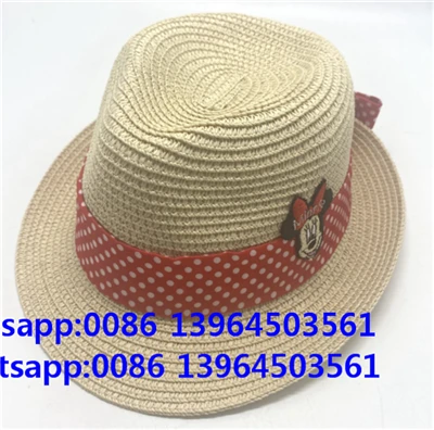 Baby Straw Cloth Aukabúnaður Kid Hat