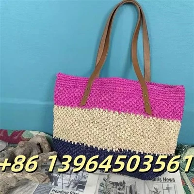 Madagaskar Raffia Tote töskur